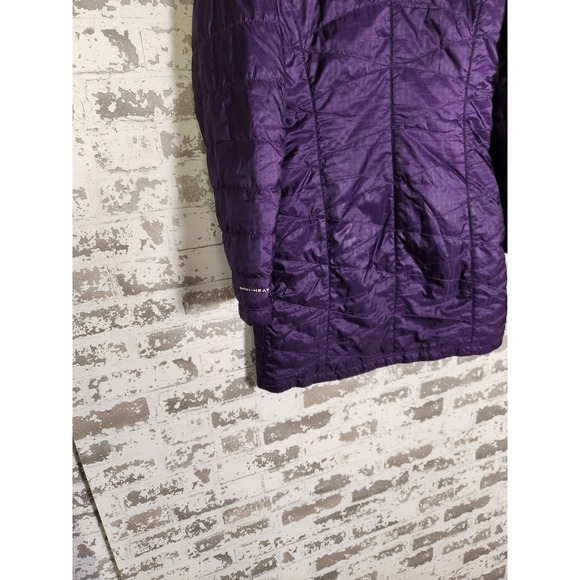 Columbia Omni Heat Insulated Hooded Parka Jacket Purple Women's XS Lightweight - Picture 14 of 16